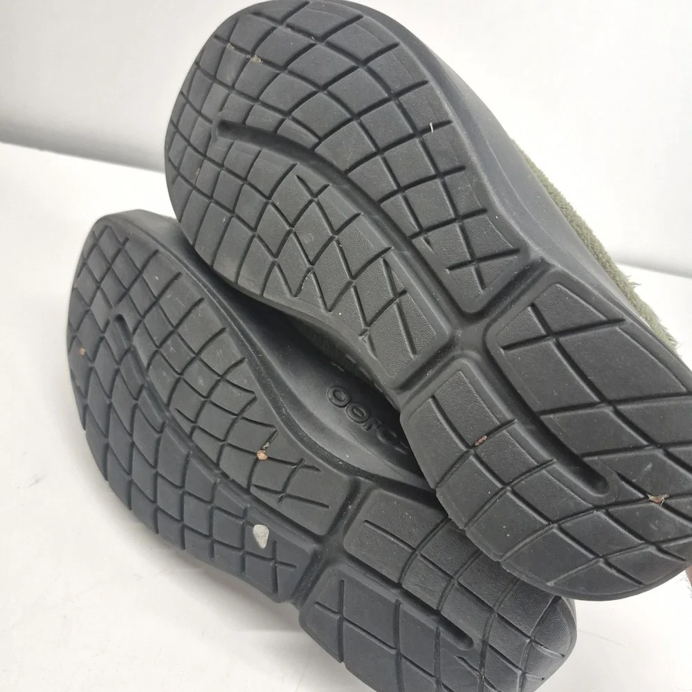 OOFOS OOcoozie Mule Mens Size 11 Green Slip On Recovery Sandals Casual Comfort